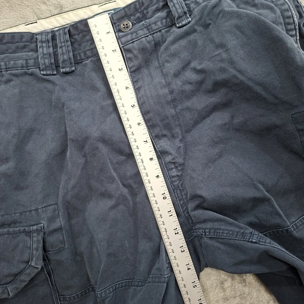 Vtg. Polo Ralph Lauren 90's Cargo Shorts sz 36 Heavy Cotton Navy classic‎ chinos